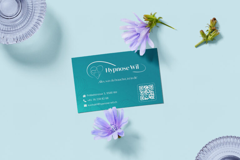 Visitenkarte Querformat Rückseite